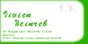 vivien weinreb business card